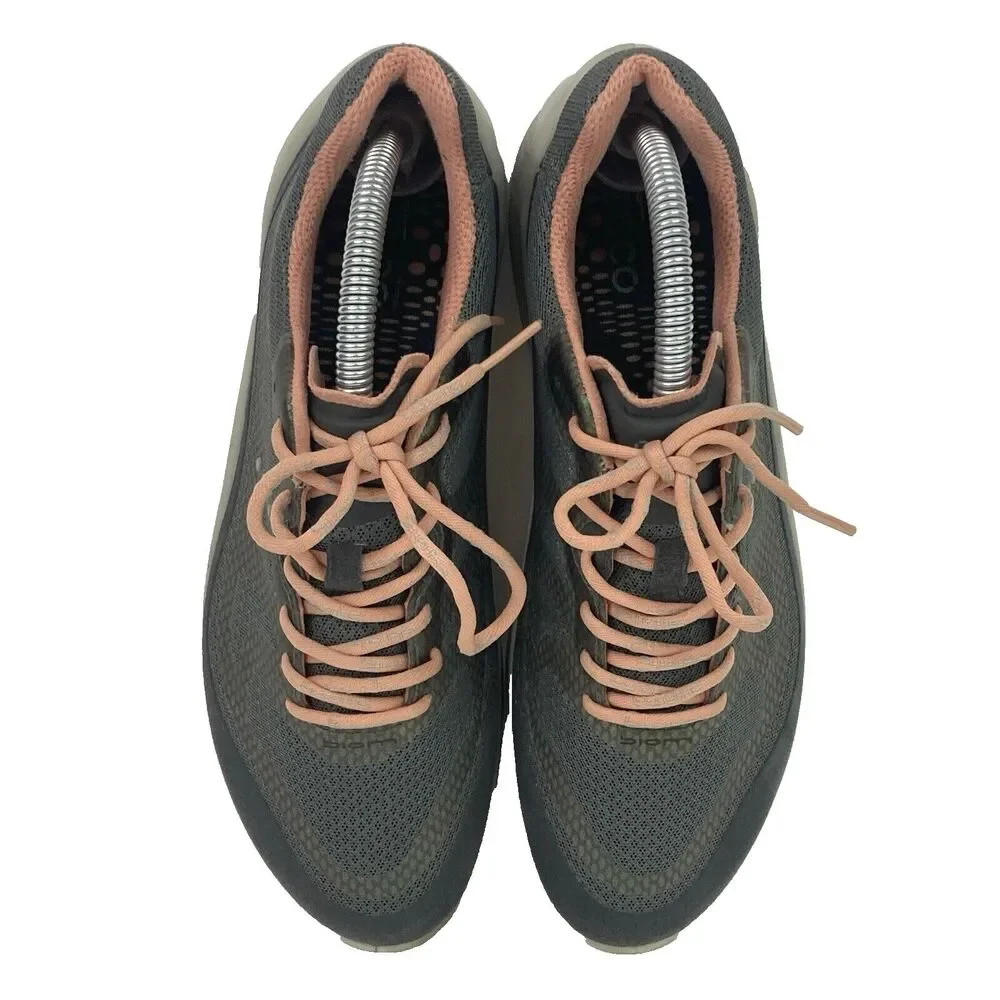 Ecco BIOM - Women's Sz 6 - Gray/Pink/Opalescent Green - Low Sneakers- 1810502703